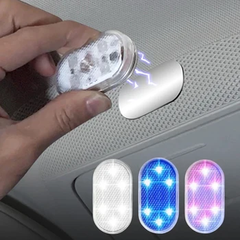 Auto Interiéru Stropné Svetlo Prstov, Dotykového Snímača Lampa na Čítanie 5V LED Nočné Osvetlenie Mini USB Nabíjanie Vysoko Kvalitné Žiarovky Auto Nočné Svetlo