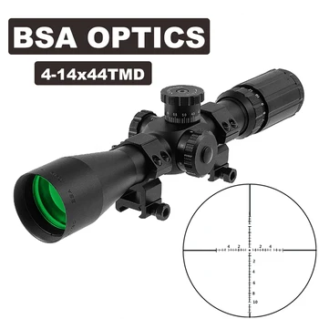 BSA OPTIKA TMD 4-14X44 FFP Lov Pohľad Puška Rozsah Taktické Riflescope Shockproof Silný Zbraň Airsoft Zbraň Lov