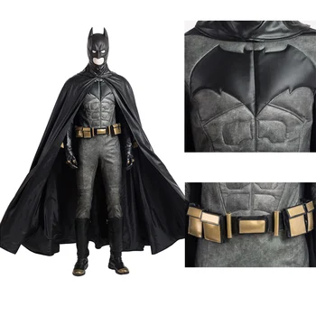 Bat Cosplay Kostým Top Nohavice Cape Maska Bruce Wayne Oblečenie pre Mužov Halloween Karneval Party Vyhovovali Zadarmo Zákazku