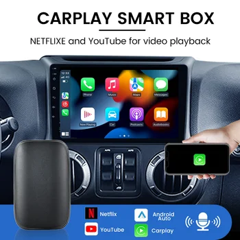 Bezdrôtové Carplay Streaming Ai Box Android Auto adaptér Pre YouTube Netflix Pre Audi Mercedes, Volkswagen Hyundai Toyota, Volvo Kia