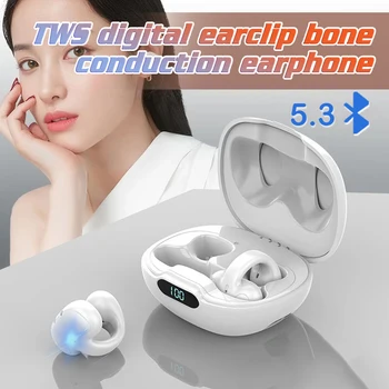 Bezdrôtové Slúchadlá Kostné Vedenie zvuku Stereo Surround Touch Ovládania Earclip Nie je In-ear 5.3 Bluetooth-kompatibilné Slúchadlá pre Domáce