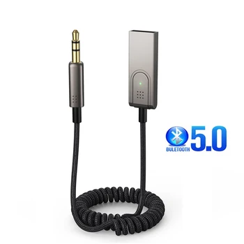 Bezdrôtový Bluetooth 5.0 Prijímač 3,5 mm Jack Aux Audio Music hardvérový kľúč USB Power Handsfree Súprava do Auta Pre autorádia Reproduktor