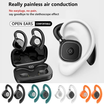 Bezdrôtový bluetooth headset Šport Beh Slúchadlá HiFi Stereo Bass Otvorené uši TWS Slúchadiel do uší Potlačením Hluku Telefón Gaming Headset