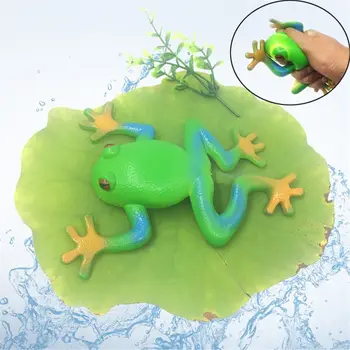 Big Green Frog Relaxačná Hrať Loptu Vtip Gag Hračka Mäkkej Gumy Žaba 