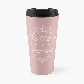 Budúcnosť je Žena Cestovné Hrnček Kávy Luxusné Šálky Kávy Latte Pohár Espresso Šálka