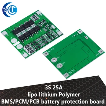 CLT 3S 25A lipo lítium-Polymérová BMS/PCM/PCB batérie ochrany doska pre 3 Balenia 18650 Li-ion Batéria Bunky