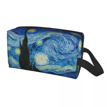 Cestovné Vincenta Van Gogha, Hviezdna Noc Toaletná Taška Olejomaľba Umenie Kozmetické Make-Up Organizátor Ženy Beauty Skladovanie Dopp Kit Box