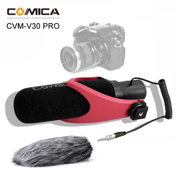 Comica V30 PRO Smerový Mikrofón Kondenzátora Video Rozhovor Nahrávanie Mikrofón Mikrofón pre DSLR Fotoaparát s Vetrom hrdlo