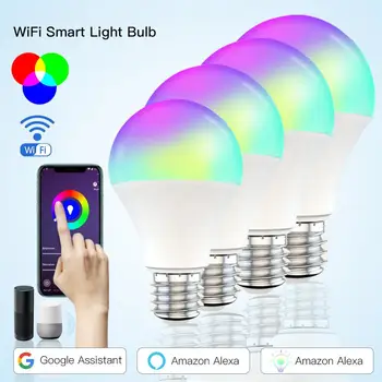 CozyLife 9W, WiFi, Smart Žiarovky E27 E26 B22 Stmievateľné RGB+SCS Smart Žiarovky Hlasové Ovládanie Práce S Alexa Domovská stránka Google