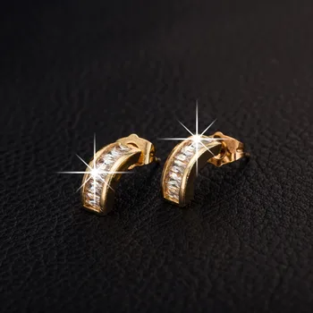 Crystal Earing Brincos zlata farba šperky Pendientes Mujer Náušnice Rakúskeho kryštálu stud Náušnice ženy, šperky, Doplnky