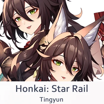 Dakimakura Honkai Star Železničnej Tingyun Celého Tela Vankúš Otaku Obliečka Na Vankúš Hra Hodiť Vankúš Posteľ Dekor Darček