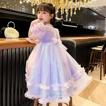 Dievčenské 2023 Nové Letné Šaty: Big Boy kórejský Senior Oka Princezná Šaty Dievčatko to Módne Šaty Narodeniny
