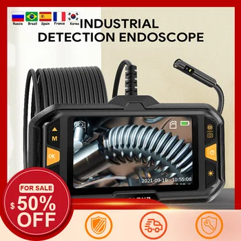Digitálny Endoskopu Fotoaparát 4,3-palcový IPS LCD Displej, Nabíjateľná Priemyselné Detekcie Endoskopu Borescope Inšpekcie Kanalizácie