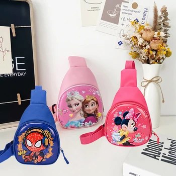 Disney Anime plus Mrazené detí taška Chlapec Dievča Bacpack Jeseň Mickey Minnie Mouse vzor batoh Deti Vianočné Darčeky