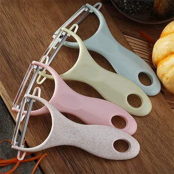 Domácnosti lúpací nôž z nehrdzavejúcej ocele melón kuchyne planer lúpací nôž zemiakov planer škrabanie nôž na ovocie škrabka