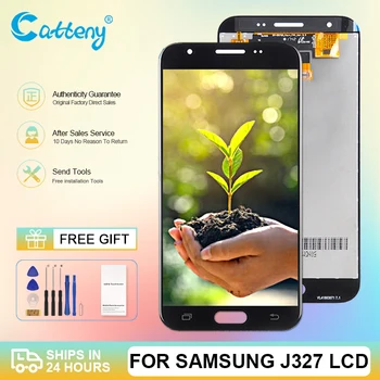 Doprava Zadarmo 5.0 Inch J3 Prime Displej Pre Samsung Galaxy J327 Lcd S Dotykovým Digitalizátorom. J3 Objaví 2017 Obrazovky Montáž