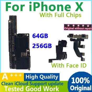 Doprava zadarmo Pôvodnej Doske Pre iPhone X Doske Odomknutý 64 G Plný Čipy S Tvárou ID S IOS Systém Doska Na iphonex