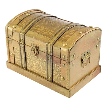 Drevené Úložný Box pre Cukríky Občerstvenie Jewelries Drobné Hračky R7UB