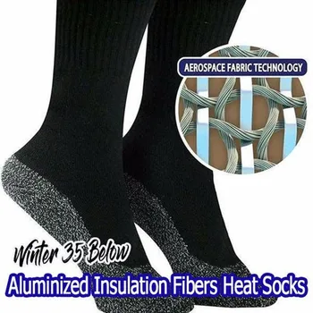 Dropshiping Zimné 35 Nižšie Aluminized Vlákien Ponožky Udržať Nohy v Teple a Suchu Mužov a Ženy, Hliníkové Vlákna Ponožka Darček Vianoce 1121