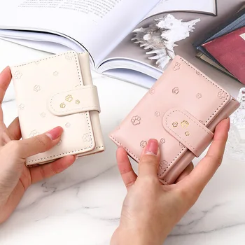 Dámske Peňaženky Krátke Tri-fold Multi-funkcia Multi-card kórejská Verzia Nového Cartoon Mince Kabelku Carteras Para Mujer