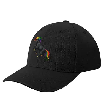Dúhový Pride Unicorn - Tmavú šiltovku Hat Man Luxusné Golfové Spp Mužov Klobúk Žien