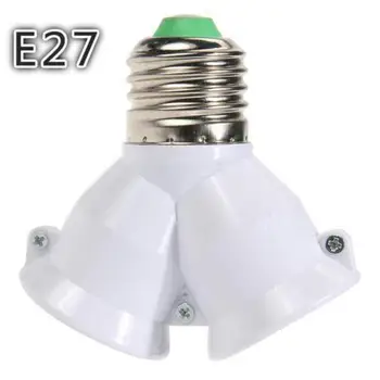 E27 LED Žiarovka Pätica Držiak Svetla Base Splitter Adaptér objímky Pätice Žiarovky Držiteľ Obývacia Izba, Spálňa, Kúpeľňa Posteli