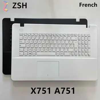 FR francúzsky klávesnica touchpad klávesnica opierka dlaní pre Asus A751 x751 x751l x751lk x751lk x751ma x751y Notebooku, klávesnice, C kryt