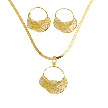 FS Najnovšie Módne Kúzlo Trendy 18K Zlata Farba Nepravidelného Tvaru Šperky Set Pre Ženy, Dar/Strana