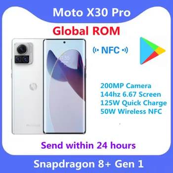 Globálne ROM Voliteľné Motorola Moto X30 Pro 200MP Fotoaparát Snapdragon 8+ Gen 1 144hz 6.67 Obrazovke 125W Rýchle Nabíjanie 50W Bezdrôtovej technológie NFC