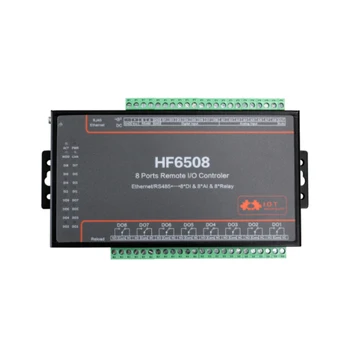 HF6508 8 DI 8 do 8 Spôsob IO radič RS485, Ethernet Vzdialeného Relé Regulátora internet vecí Zariadenie Podporu Modbus TCP RTU