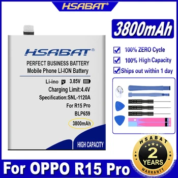 HSABAT BLP659 BLP663 3800mAh Batérie pre OPPO R15 / R15 Pro Batérie
