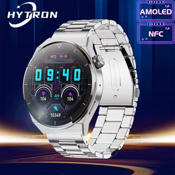 HYTRON NFC GT3 Pro Smart Hodinky Mužov AMOLED 390*390 Obrazovke Bluetooth Hovor Bezdrôtové Nabíjanie Srdcovej frekvencie Smartwatch pre HUAWEI XIAO