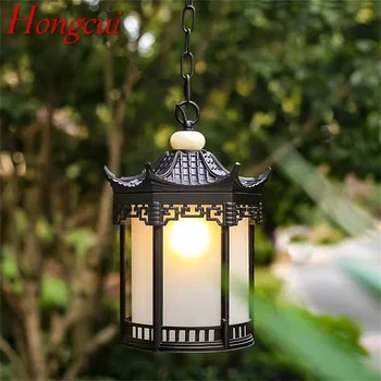 Hongcui Klasická Prívesok Svetlo Vonkajšie Retro LED Lampa Vodotesný pre Domáce Chodby, Dekorácie
