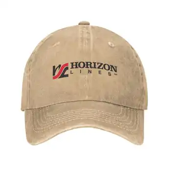 Horizont Linky špičkovej Kvality Logo Denim spp šiltovku Pletené klobúk