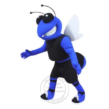 Hot Predaj College Modrá Hornet Maskot Kostým tému maškarný Vlastné maškarný kostým