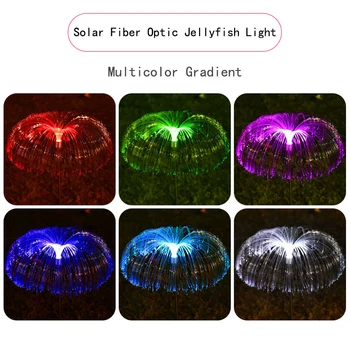 Inteligentná Optická Kontrola 35 CM Solárne LED Optický Medúzy Svetlo Multicolor Prechod Na Záhrade Vily Dvore, Dekorácie, Lampy