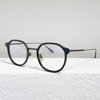 Japonský TANGO Značky Čistého Titánu Dizajnér Vintage Okrúhle Okuliare Rám Mužov Hand-made Krátkozrakosť Okuliare Ženy Oko Príslušenstvo
