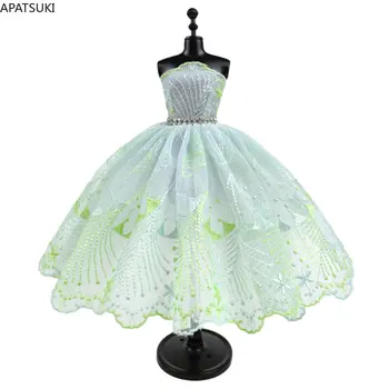 Jarnej Zelenej Baletné Šaty Pre Bábiku Barbie Oblečenie 1/6 Bábiky, Príslušenstvo Tanečné Oblečenie Drahokamu 3-vrstvová Sukňa Party Šaty Hračky