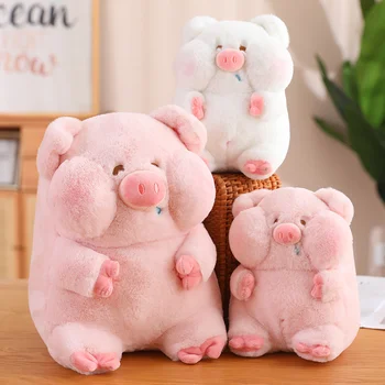 Kawaii Pink & White Piggy Dolls Krásne Zvierat, Ošípaných, Vankúš, Plyšové Hračky, Plyšové Mäkké pre Deti, Dievčatá, Narodeniny, Vianočné Darčeky