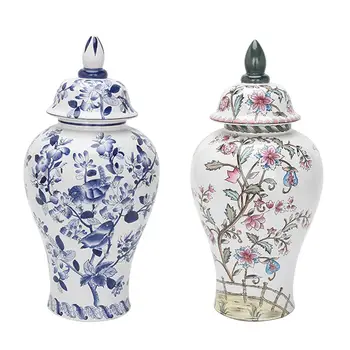 Keramické Kvetinové Vázy Chrámu Jar Porcelánu Zázvor Jar pre Jedálenský Stôl Strán