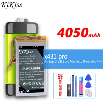 KiKiss Vysokou Kapacitou 4050mAh Batérie Pre launch x431 pro Mini Auto Diagnostický Nástroj Náhradný Akumulátor