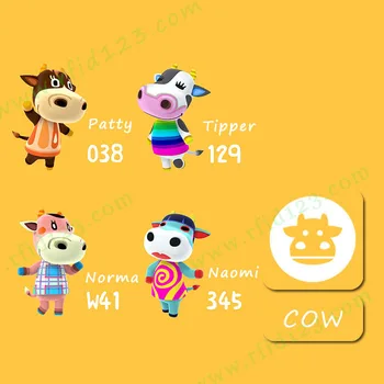 Krava Druhov Zvierat Prekročení Karty NFC pre NS Hry Prepínať 3DS