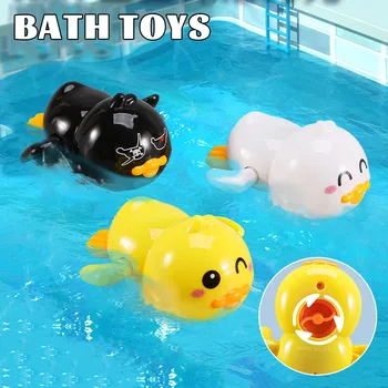 Kúpeľňa Kačica-hračka Roztomilý Hodinky Kačíc Pre Deti