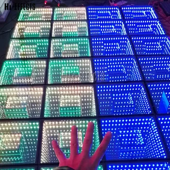 LED Dance Floor Panel RGB 3IN1 Zrkadlo Tanečný Parket SD Kontroly Priepasti Vplyv na Svadbu Divadlo Koncert