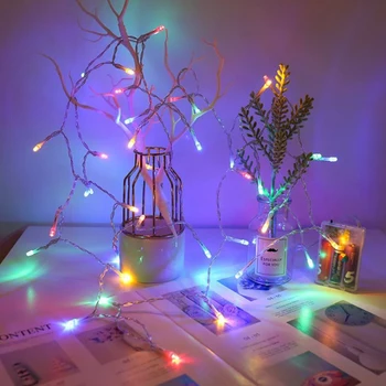 LED Reťazec Svetlá, Vonkajšie/ Vnútorné Ligotať Víla String Svetlá na batériový Nepremokavé Vianočné Osvetlenie pre Domáce Party Decor