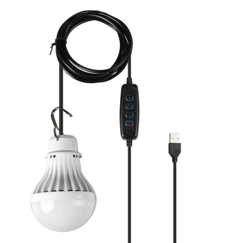 LED Svietidlo Mini Žiarovka Prenosné Camping Lampa USB Nabíjateľné Mobile LED Žiarovky Teplé/Biela/Teplá Svetla Nastaviteľný Jas
