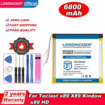 LOSONCOER 6800mAh Batérie Pre Teclast X89 X89HD X89 HD X89 kindow Li-po Polymér Tablet PC 3 Drôtu