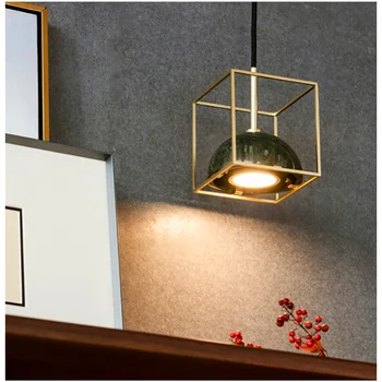 Led Svetlo Mramoru jedáleň, bar všetkých medi moderné svetlo luxusné bývanie spálňa posteli dekorácie Nordic tvorivé malé Lustre