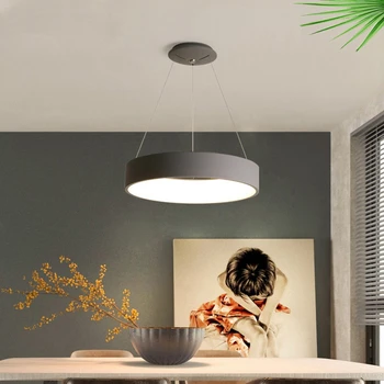Lustre Svetlo Nordic Acryl lampa LED Prívesok Kruh dizajn závesné interiérové svietidlo kuchyne, spálne, Obývacej Diningroom Domov produkt