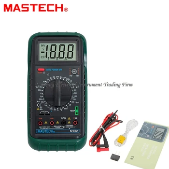 MASTECH MY62 Vreckový Digitálny Multimeter DMM w/Teplota. Kapacita & hFE Test Testery Metrov
